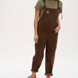 Lucy & Yak Cocoa Corduroy Original Dungarees Size US 8 Medium